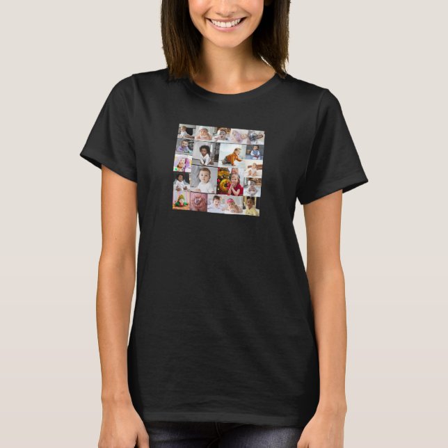 Design Your Own 20 Photo Collage T-Shirt (Front)