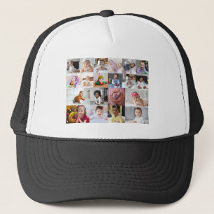 Design Your Own 20 Photo Collage  Trucker Hat