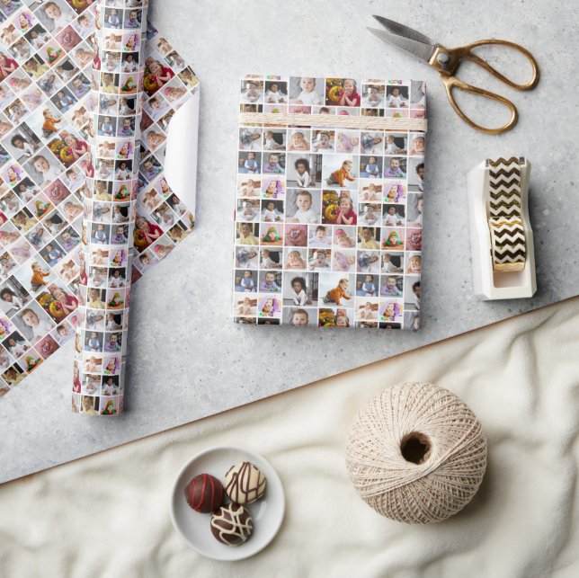 Design Your Own 20 Photo Collage Wrapping Paper (Crafts)