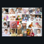 Design Your Own 21 Photo Collage<br><div class="desc">Customise your own personal photography. You can make this custom product for special occasions like weddings,  birthdays,  Christmas,  Holidays,  Memorials,  Graduation,  Anniversaries and more. It can also be given as a gift to your best friend,  close friend,  family,  and relatives.</div>