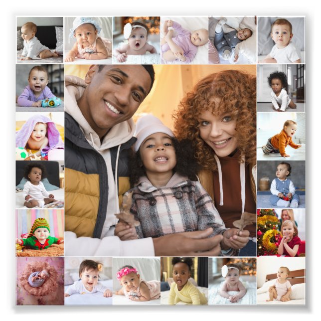 Design Your Own 21 Photo Collage (Front)