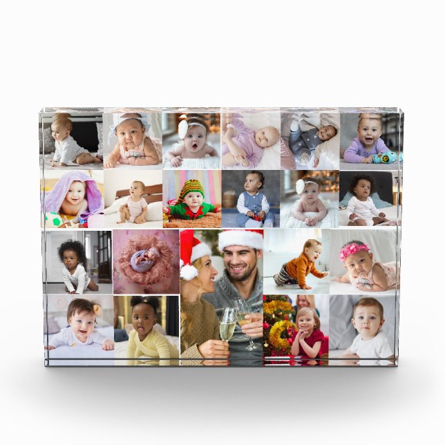 Design Your Own 21 Photo Collage Block (Front)