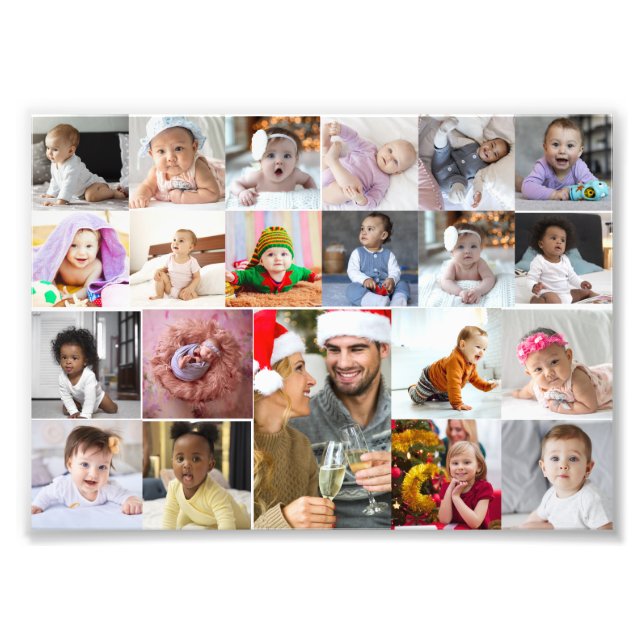 Design Your Own 21 Photo Collage Print (Front)