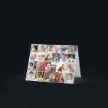 Design Your Own 21 Photo Collage Thank You Card<br><div class="desc">Customise your own personal photography. You can make this custom product for special occasions like weddings,  birthdays,  Christmas,  Holidays,  Memorials,  Graduation,  Anniversaries and more. It can also be given as a gift to your best friend,  close friend,  family,  and relatives.</div>