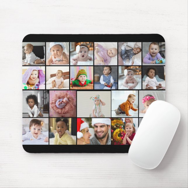 Design Your Own 22 Photo Collage Mouse Mat (With Mouse)