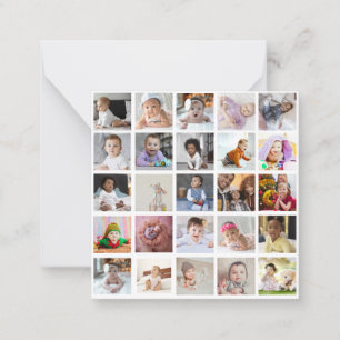 Design Your Own 25 Photo Collage Card