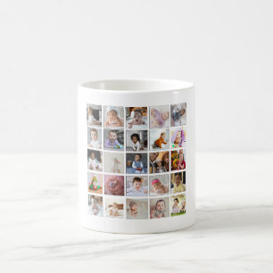 Design Your Own 25 Photo Collage Coffee Mug