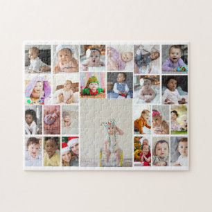 Design Your Own 25 Photo Collage Jigsaw Puzzle