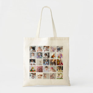 Design Your Own 25 Photo Collage Tote Bag