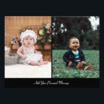 Design Your Own 2 Photo Collage<br><div class="desc">Customise your photography. You can make this custom product for special occasions like weddings,  birthdays,  Christmas,  Holidays,  Memorials,  Graduation,  Anniversaries and more. It can also be given as a gift to your best friend,  close friend,  family,  and relatives.</div>