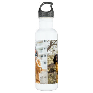 Design Your Own 2 Photo Collage 710 Ml Water Bottle