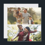 Design Your Own 2 Photo Collage Holiday Card<br><div class="desc">Customise your own personal photography. You can make this custom product for special occasions like weddings,  birthdays,  Christmas,  Holidays,  Memorials,  Graduation,  Anniversaries and more. It can also be given as a gift to your best friend,  close friend,  family,  and relatives.</div>