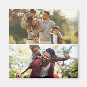 Design Your Own 2 Photo Collage Magnet