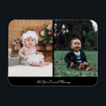 Design Your Own 2 Photo Collage Magnet<br><div class="desc">Customise your photography. You can make this custom product for special occasions like weddings,  birthdays,  Christmas,  Holidays,  Memorials,  Graduation,  Anniversaries and more. It can also be given as a gift to your best friend,  close friend,  family,  and relatives.</div>