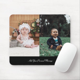 Design Your Own 2 Photo Collage Mouse Mat