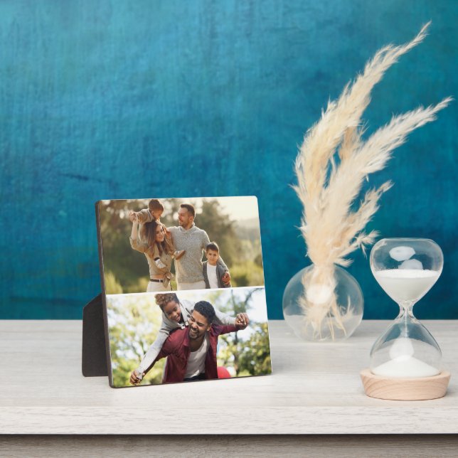 Design Your Own 2 Photo Collage Plaque (Insitu)