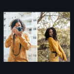 Design Your Own 2 Photo Collage Poster<br><div class="desc">Customise your own personal photography. You can make this custom product for special occasions like weddings,  birthdays,  Christmas,  Holidays,  Memorials,  Graduation,  Anniversaries and more. It can also be given as a gift to your best friend,  close friend,  family,  and relatives.</div>