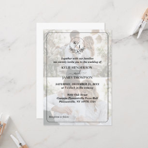 Design Your Own 2 Photo Collage Wedding Invitation