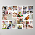 Design Your Own 30 Photo Collage Poster