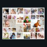 Design Your Own 30 Photo Collage Poster<br><div class="desc">Customise your photography. You can make this custom product for special occasions like weddings,  birthdays,  Christmas,  Holidays,  Memorials,  Graduation,  Anniversaries and more. It can also be given as a gift to your best friend,  close friend,  family,  and relatives.</div>