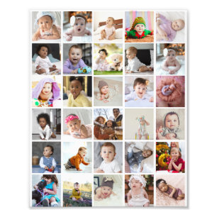 Design Your Own 30 Photo Collage Print
