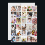 Design Your Own 30 Photo Collage Thank You Card<br><div class="desc">Customise your photography. You can make this custom product for special occasions like weddings,  birthdays,  Christmas,  Holidays,  Memorials,  Graduation,  Anniversaries and more. It can also be given as a gift to your best friend,  close friend,  family,  and relatives.</div>