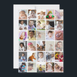 Design Your Own 30 Photo Collage Thank You Card<br><div class="desc">Customise your photography. You can make this custom product for special occasions like weddings,  birthdays,  Christmas,  Holidays,  Memorials,  Graduation,  Anniversaries and more. It can also be given as a gift to your best friend,  close friend,  family,  and relatives.</div>
