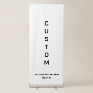 Design Your Own 33" x 84" Vertical Retractable Banner