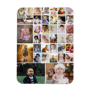 Design Your Own 35 Photo Collage Magnet