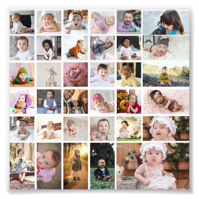 Design Your Own 35 Photo Collage Print (Front)