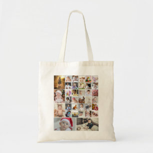 Design Your Own 35 Photo Collage Tote Bag