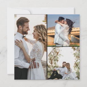 Design Your Own 3 Photo Collage Announcement