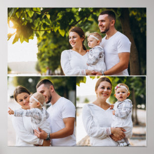 Design Your Own 3 Photo Collage Poster