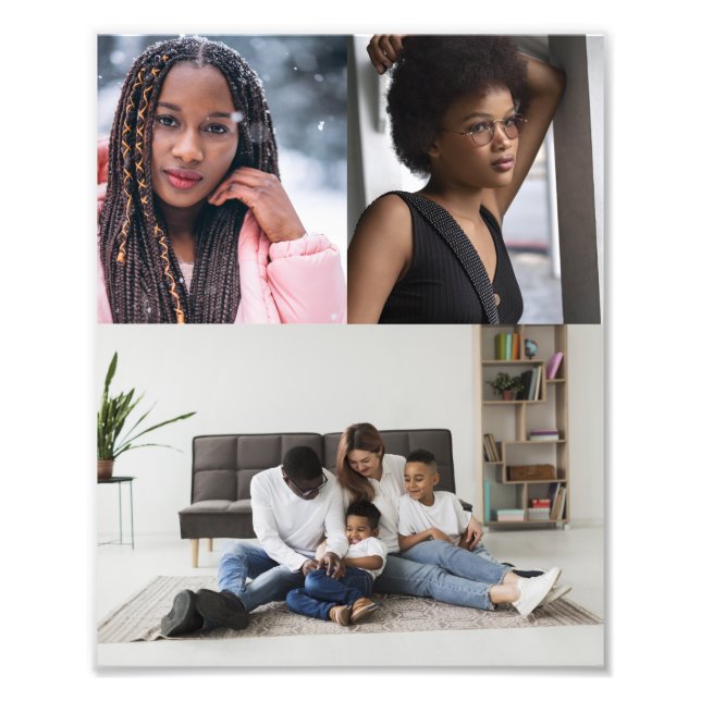 Design Your Own 3 Photo Collage Print (Front)