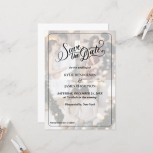 Design Your Own 3 Photo Collage Save The Date Invitation