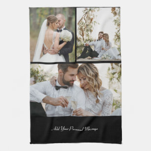 Design Your Own 3 Photo Collage Tea Towel
