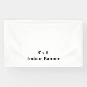 Design Your Own 3' x 5' Indoor Vinyl Banner