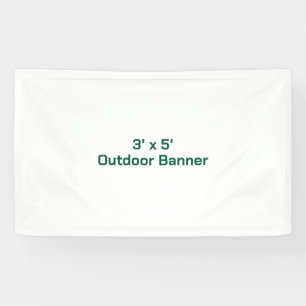 Design Your Own 3' x 5' Outdoor Vinyl Banner
