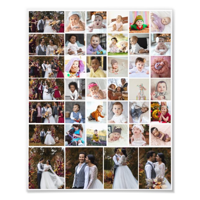Design Your Own 40 Photo Collage (Front)