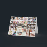 Design Your Own 40 Photo Collage Card<br><div class="desc">Customise your photography. You can make this custom product for special occasions like weddings,  birthdays,  Christmas,  Holidays,  Memorials,  Graduation,  Anniversaries and more. It can also be given as a gift to your best friend,  close friend,  family,  and relatives.</div>