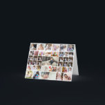 Design Your Own 40 Photo Collage Thank You Card<br><div class="desc">Customise your photography. You can make this custom product for special occasions like weddings,  birthdays,  Christmas,  Holidays,  Memorials,  Graduation,  Anniversaries and more. It can also be given as a gift to your best friend,  close friend,  family,  and relatives.</div>