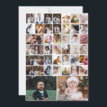 Design Your Own 40 Photo Collage Thank You Card<br><div class="desc">Customise your photography. You can make this custom product for special occasions like weddings,  birthdays,  Christmas,  Holidays,  Memorials,  Graduation,  Anniversaries and more. It can also be given as a gift to your best friend,  close friend,  family,  and relatives.</div>