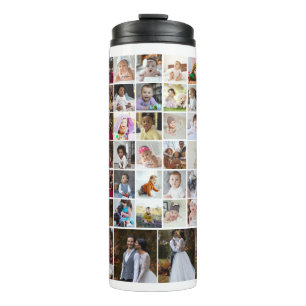 Design Your Own 40 Photo Collage Thermal Tumbler