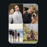 Design Your Own 4 Family Photo Collage  Magnet<br><div class="desc">Design Your Own 4 Family Photo Collage Magnet</div>