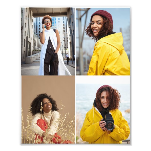 Design Your Own 4 Photo Collage (Front)