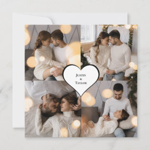 Design Your Own 4 Photo Collage Announcement