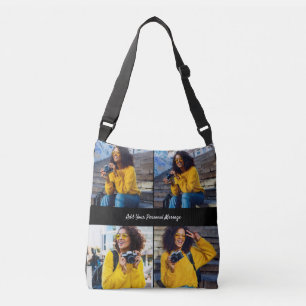 Design Your Own 4 Photo Collage Crossbody Bag