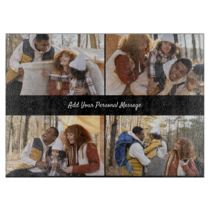 Design Your Own 4 Photo Collage Cutting Board