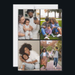 Design Your Own 4 Photo Collage Holiday Card<br><div class="desc">Customise your photography. You can make this custom product for special occasions like weddings,  birthdays,  Christmas,  Holidays,  Memorials,  Graduation,  Anniversaries and more. It can also be given as a gift to your best friend,  close friend,  family,  and relatives.</div>
