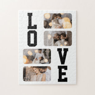 Design Your Own 4 Photo Collage Jigsaw Puzzle
